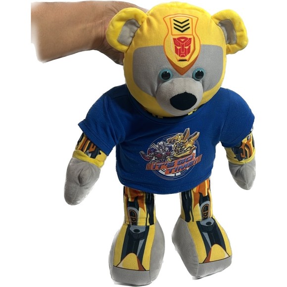 Build A Bear Transformers Bumblebee Yellow 17" Changes to Autobot Movable Arms - Picture 3 of 13